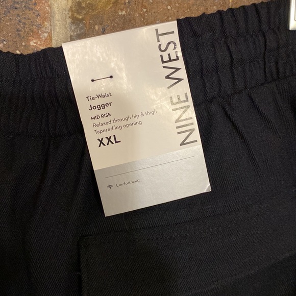 Nine West tie-waist jogger mid-rise NEW XXL - Picture 7 of 7